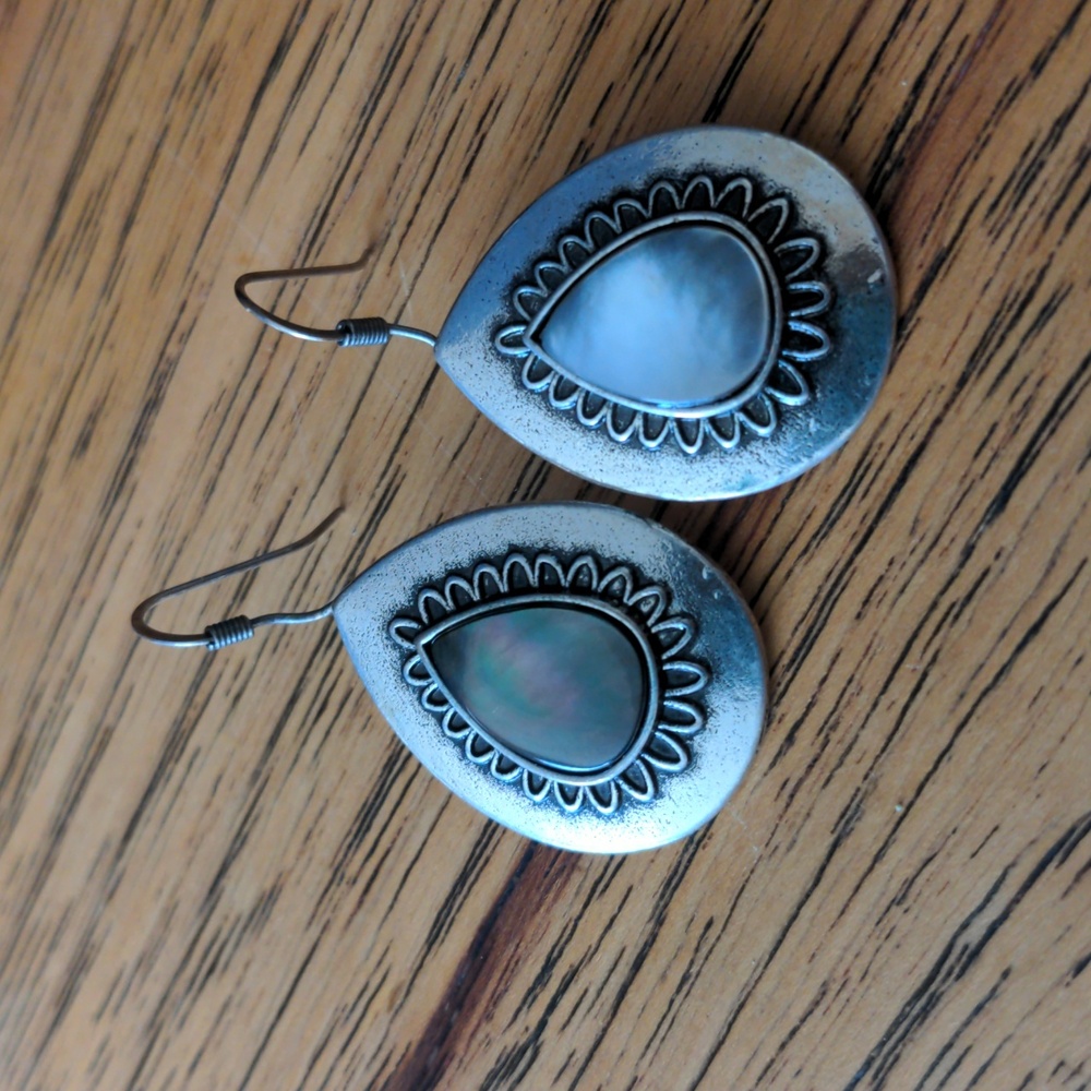 Paua shell earrings